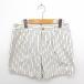  Journal Standard JOURNAL STANDARD брюки Short полоса Zip fly хлопок 36 слоновая кость темно-синий белый темно-синий /TT13
