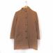 simplisite.Simplicite пальто внешний капот пальто шерсть карман простой 38 чай Brown /ST47 женский 
