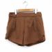  rouge vif Rouge vif брюки шорты ремень боковой Zip шерсть 38 Brown /ST35 женский 