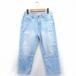nisen брюки Denim распорка лодыжка длина 64 синий blue /FT16 женский 
