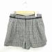 li Land chu-ruRirandture брюки юбка-брюки Short тысяч птица .. Zip fly шерсть .1 серый черный пепел чёрный /TT21