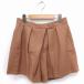  Urban Research URBAN RESEARCH брюки юбка-брюки Short одноцветный простой шерсть 38 Camel чай /FT8 женский 