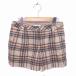  Rope Picnic ROPE Picnic юбка-брюки Short проверка брюки толстый шерсть .36 бежевый серый чай /TT9 женский 