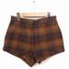 MADAME A PARIS шорты проверка шерсть альпака . ворсистый 38 Brown чай /FT29 женский 