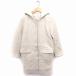  stereo . Dio sSTUDIOUS hood coat outer middle height wool 0 eggshell white white /FT3 lady's 