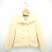  Ballsey BALLSEY Tomorrowland coat outer pea coat pea coat Short wool long sleeve 38 cream /TT4 lady's 