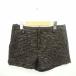  Florent FLORENT брюки Short общий рисунок ламе толстый Zip fly шерсть . альпака .38 черный orange чёрный /TT33