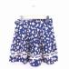  Anne rely shuUNRELISH юбка-брюки шорты цветочный принт боковой Zip M темно-синий темно-синий /TT31 женский 