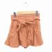  Snidel snidel юбка-брюки шорты Zip fly талия лента 0 чай светло-коричневый /TT28 женский 