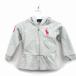  Ralph Lauren RALPH LAUREN внутренний стандартный товар детская одежда Zip выше Parker длинный рукав хлопок .pe слива вышивка Logo 12M серый пепел /HT5 Kids 