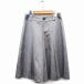  United Arrows UNITED ARROWS гаучо брюки укороченные брюки широкий шерсть . Denim tuck 36 серый пепел /HT1 женский 