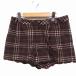  Ciaopanic CIAOPANIC type-c-80 's-3condition в клетку шорты ska LAP ворсистый шерсть .S Brown чай /FT12 женский 