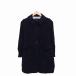  Rosebullet rosebullet пальто внешний отложной воротник средний длина шерсть простой 1 черный чёрный /KT35 женский 