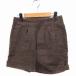  La Totalite La TOTALITE tuck шорты roll выше шерсть 36 Brown чай /FT40 женский 