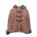 korutes Works CORTES WORKS полупальто "даффл коут" внешний Short искусственный мех Zip выше 38 чай Brown /NT28 женский 