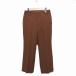  Rope ROPE центральный Press брюки слаксы одноцветный простой 38 Brown чай /FT22 женский 