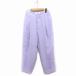  Beams laitsuBEAMS Lights tuck конические брюки одноцветный простой 38 лаванда незначительный фиолетовый /FT18 женский 