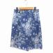  J Press J.PRESS цветочный принт LAP юбка-брюки брюки колено длина лен .9 sax /FT43 женский 