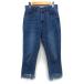  Beams Heart BEAMS HEART джинсы Denim брюки повреждение обработка простой хлопок хлопок M синий blue /HT34 женский 