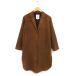  Nico and Niko and.. поддельный замша Пальто Честерфилд внешний long ground Hem разрез M чай Brown /NT31 женский 