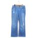  Yanuk YANUK Denim джинсы flair повреждение обработка хлопок хлопок Zip fly 25 голубой /NT31 женский 