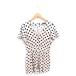  Zara ZARA все в одном комбинезон брюки Short cut точка полька-дот . пустой короткий рукав S бежевый черный светло-коричневый чёрный /TT