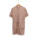 B&amp;Y United Arrows BEAUTY&amp;YOUTH полоса все в одном половина длина короткий рукав частота цвет хлопок M Brown чай /FT19 женский 