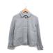  Tommy Hilfiger TOMMY HILFIGER внутренний стандартный товар отложной воротник котороткое пальто хлопок M серый пепел /KT16 женский 