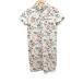  Munsingwear одежда MUNSINGWEAR × reyn spooner тропический рисунок One-piece короткий рукав колено длина короткий рукав одежда для гольфа M бежевый /FT30 женский 