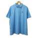  filler FILA рубашка-поло рубашка тянуть over Logo вышивка линия короткий рукав XXL бледно-голубой голубой мужской 