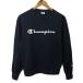  Champion CHAMPION футболка тренировочный тянуть over вырез лодочкой Logo принт длинный рукав MEDIUM чёрный белый черный белый мужской 