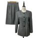  Pal tune-ru выставить жакет no color длинный рукав M юбка тугой колено длина 9 проверка шерсть серый белый белый 