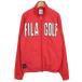  filler FILA GOLF Golf жакет блузон с хлопком Logo нашивка вышивка M красный красный мужской 