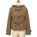 a-*ve*ve Michel Klein a.v.v полупальто "даффл коут" Short "в елочку" шерсть 38 чай Brown женский 