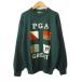 PGA Golf сделано в Японии свитер вязаный вырез лодочкой шерсть .M зеленый зеленый мужской 