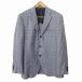 TEIJIN MEN'S SHOP Гиндза Tey ji мужской магазин Ermenegildo Zegna фирма ткань жакет выполненный в строгом стиле проверка 48L темно-синий мужской 