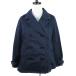  Ray Beams Ray Beams The Way of Chic pea coat pea coat long sleeve thin cotton plain 1 navy blue navy outer /CK lady's 