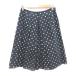 a maca AMACA tuck skirt flair knee height dot 36 black black /CT lady's 