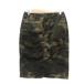  Rope ROPE tight skirt knee height camouflage pattern camouflage 36 tea Brown /MN lady's 