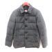 jenelaru supply GENERAL SUPPLY down jacket turn-down collar total lining wool M gray /AU men's 