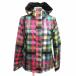  Roxy ROXY одежда для сноуборда с хлопком жакет Zip выше общий подкладка проверка S многоцветный /YK женский 
