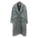  Moussy MOUSSY Пальто Честерфилд одиночный общий подкладка "в елочку" рисунок 1 S серый /MN женский 