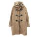 B&amp;Y United Arrows красота &amp; Youth полупальто "даффл коут" длинный общий подкладка подкладка имеется искусственный мех шерсть S бежевый 
