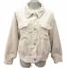  retro гарантия Lee RETRO GALLERY с хлопком жакет блузон Zip выше общий подкладка F слоновая кость белый белый /YK женский 