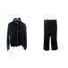  Champion CHAMPION джерси выставить верх и низ велюр жакет воротник-стойка Zip выше легкий брюки L чёрный черный /AU