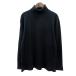 si-ke- Calvin Klein ck Calvin Klein вязаный cut and sewn ta-toru шея длинный рукав ребра шерсть L чёрный черный /MN мужской 