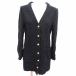  Zara ZARA no color пальто твид M чёрный черный /YK женский 