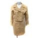  Melrose MELROSE выставить верх и низ tailored jacket общий подкладка узкая юбка колено длина гонки бежевый /YI женский 