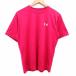  Under Armor UNDER ARMOUR спорт одежда футболка cut and sewn вырез лодочкой Logo принт короткий рукав розовый /YK мужской 