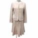  Ined INED костюм выставить no color жакет общий подкладка flair юбка mi утечка длинный 11 L свет бежевый *RY женский 